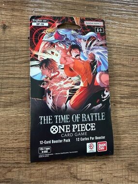 Bandai One Piece The Time of Battle 12-Card Booster Pack - Red/Orange